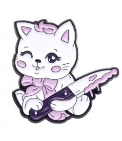 Pins Chat Couteau Kawaii