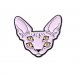 Pins Chat Sphynx Rose 4 Yeux