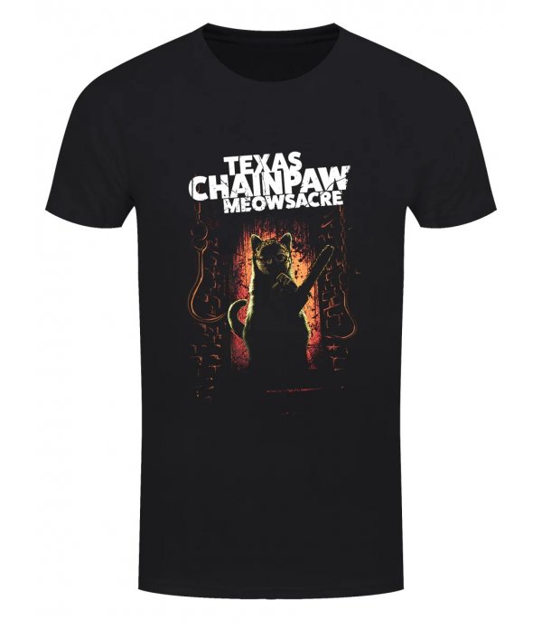 T-shirt Texas Chainpaw Meowsacre Horror Cats