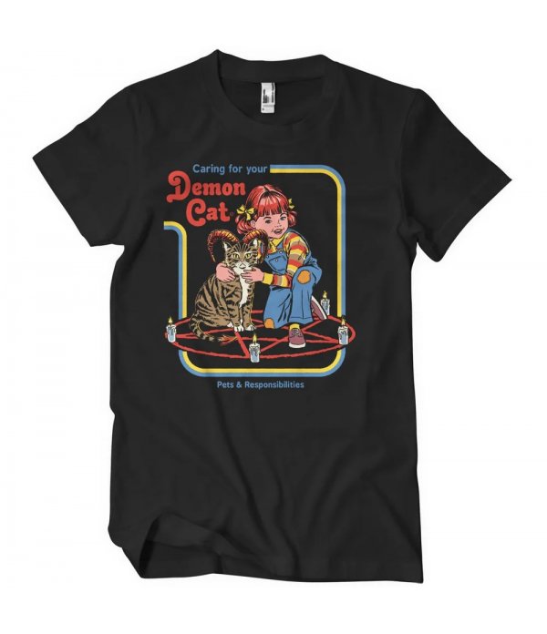 T-shirt Steven Rhodes Demon Cat