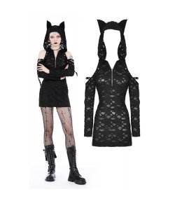 Robe moulante devil cat