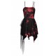 Robe Punk Rock Tie And Dye Rouge