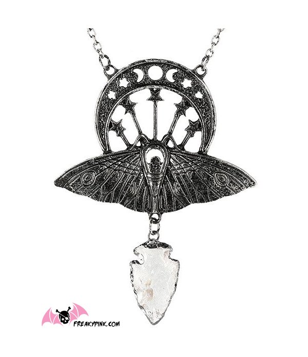 Collier Cristal Moon Argent